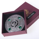 MacNeil Clan Crest Pewter Plaid Brooch