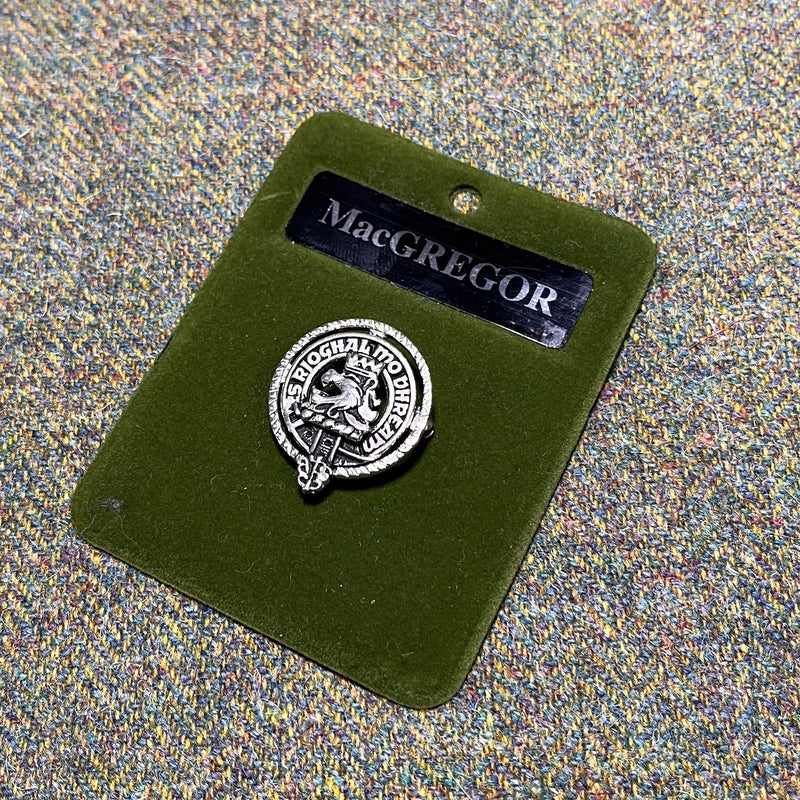 MacGregor Clan Crest Small Pewter Pin Badge