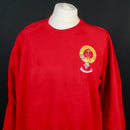 Clan Gray Sweatshirt in Red - Size XXL available to clear, featuring a stylish printed design.
