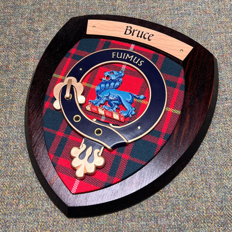 Bruce Clan Crest Wall Plaque.