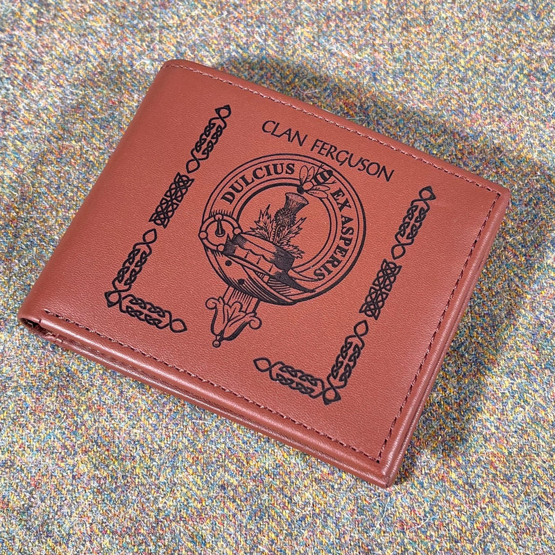 Ferguson Clan Crest Real Leather Wallet