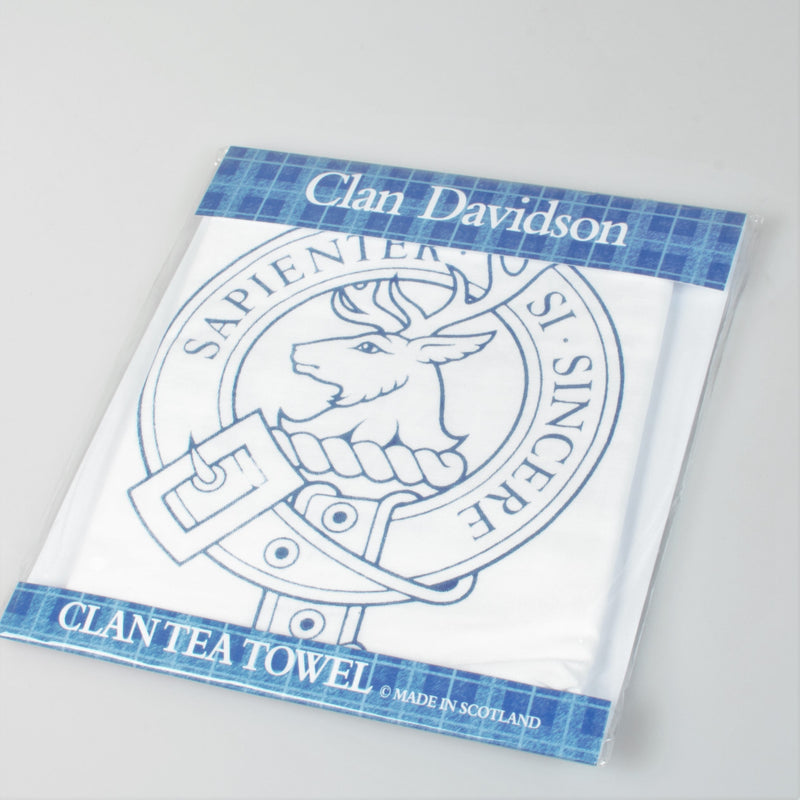 Davidson Clan Crest Tea Towel (To Clear)