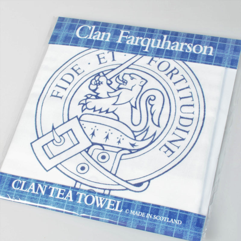Farquharson Clan Crest Tea Towel (To Clear)