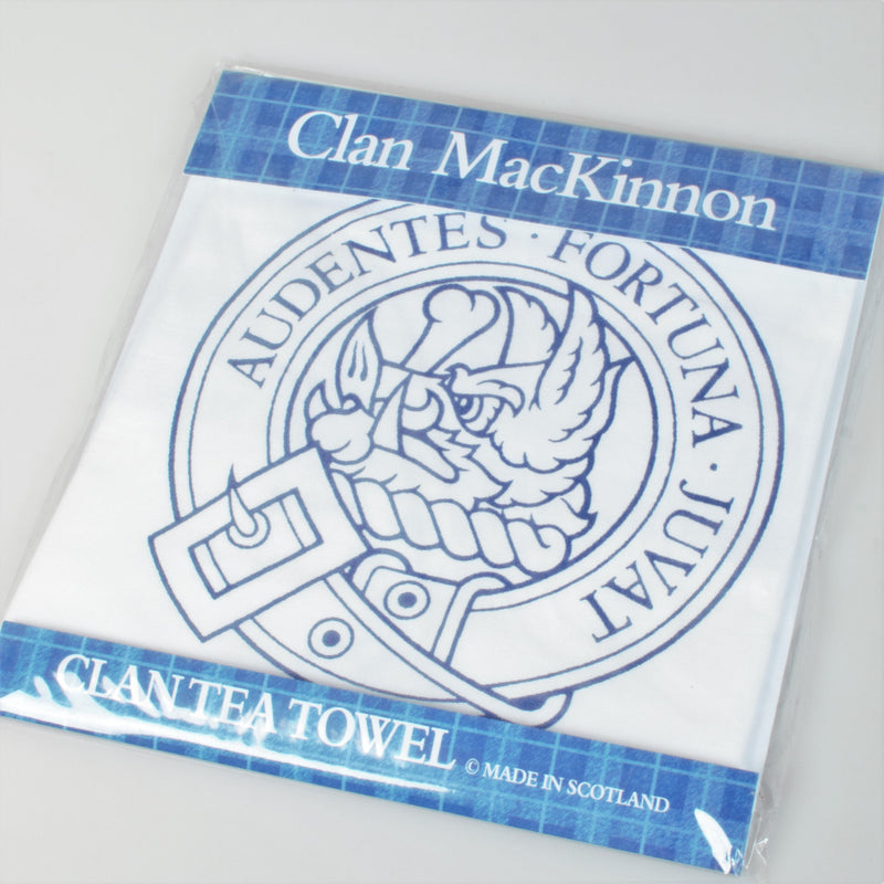 MacKinnon Clan Crest Tea Towel (To Clear)