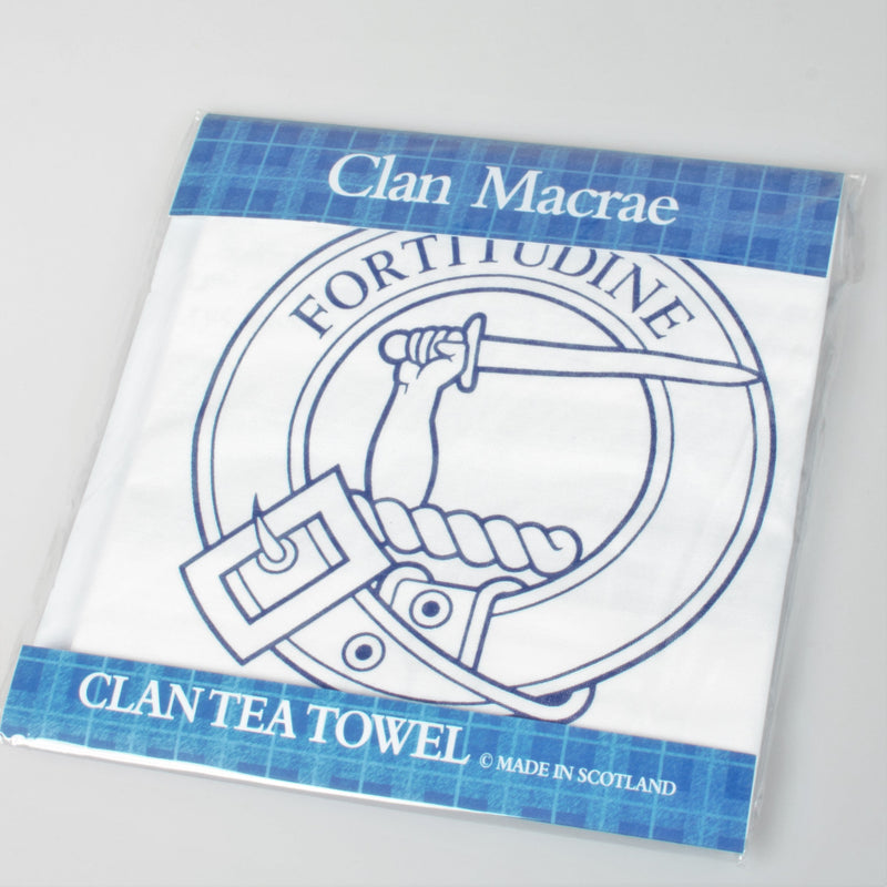 Macrae Clan Crest Tea Towel (To Clear)