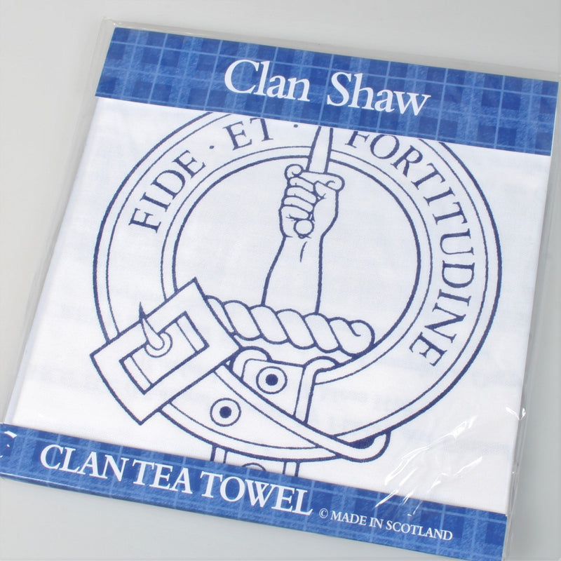 Shaw Clan Crest Tea Towel (To Clear)