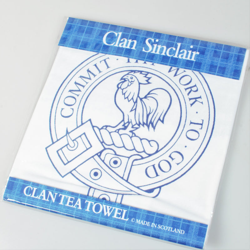 Sinclair Clan Crest Tea Towel (To Clear)