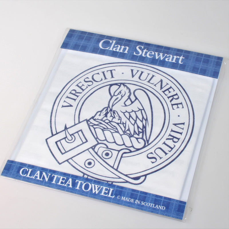 Stewart Clan Crest Tea Towel (To Clear)