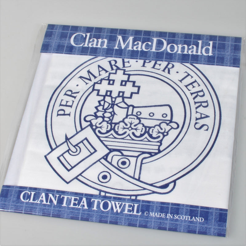 MacDonald Clan Crest Tea Towel (To Clear)