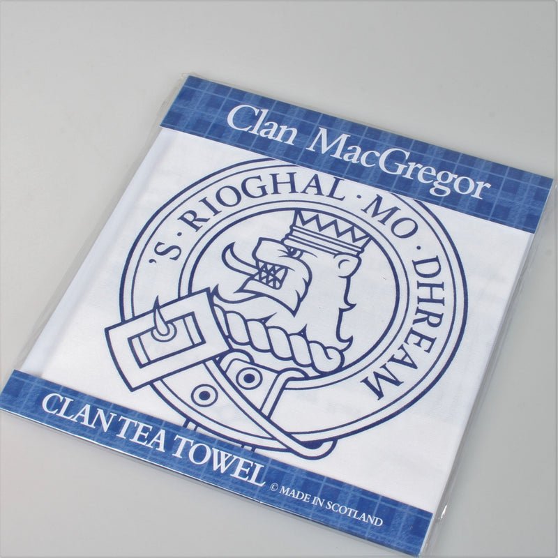 MacGregor Clan Crest Tea Towel (To Clear)