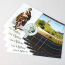 Ogilvie Clan Crest and Tartan Postcard 5 pack (to clear)