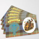 Fergusson Clan Crest and Tartan Postcard 5 pack featuring vibrant clan designs and tartan patterns, perfect for collectors and as unique gifts.