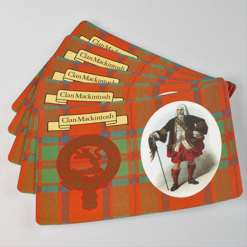 MacKintosh Clan Crest and Tartan Postcard 5 pack (to clear)