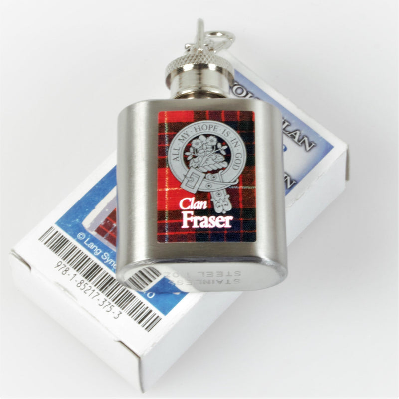 Fraser Clan Crest Nip Flask (to clear)