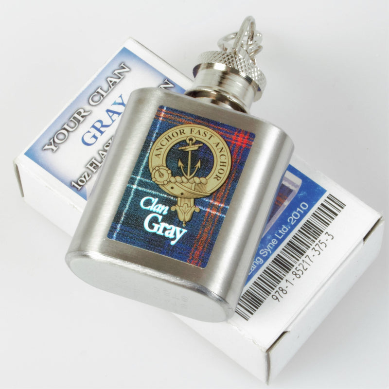 Gray Clan Crest Nip Flask (to clear)