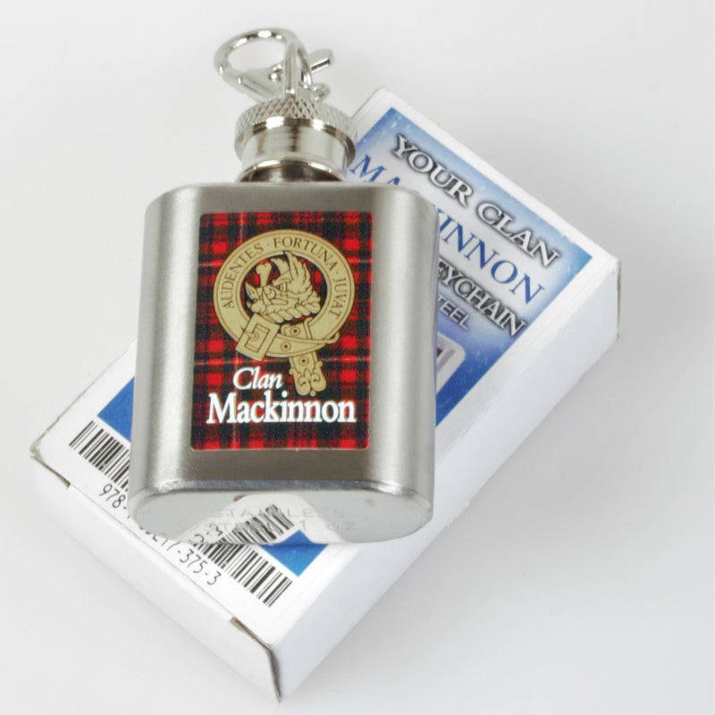 MacKinnon Clan Crest Nip Flask (to clear)