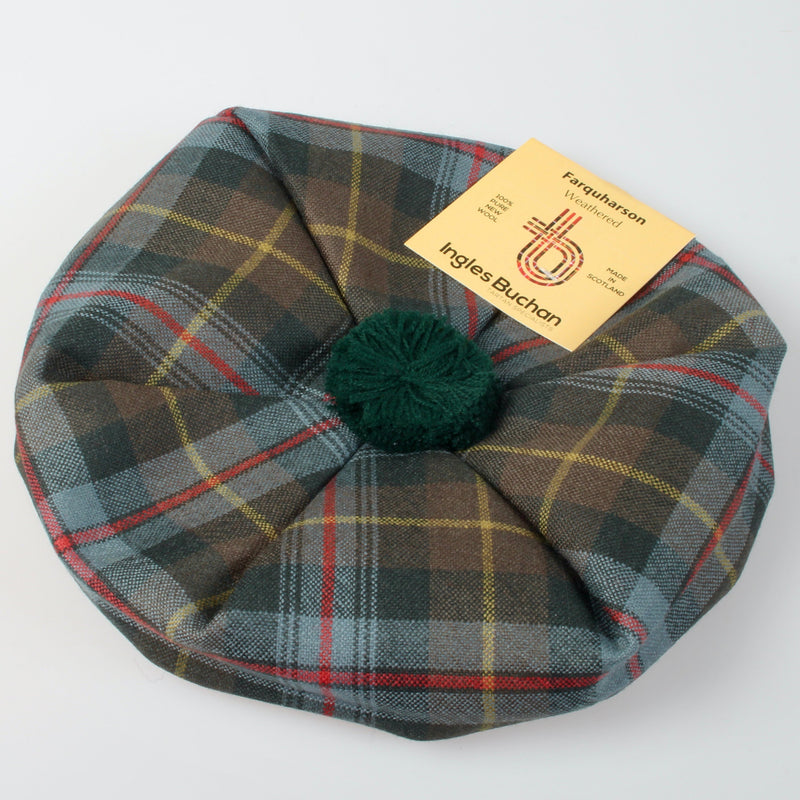 Childs Wool Tam in Farquharson Weathered Tartan