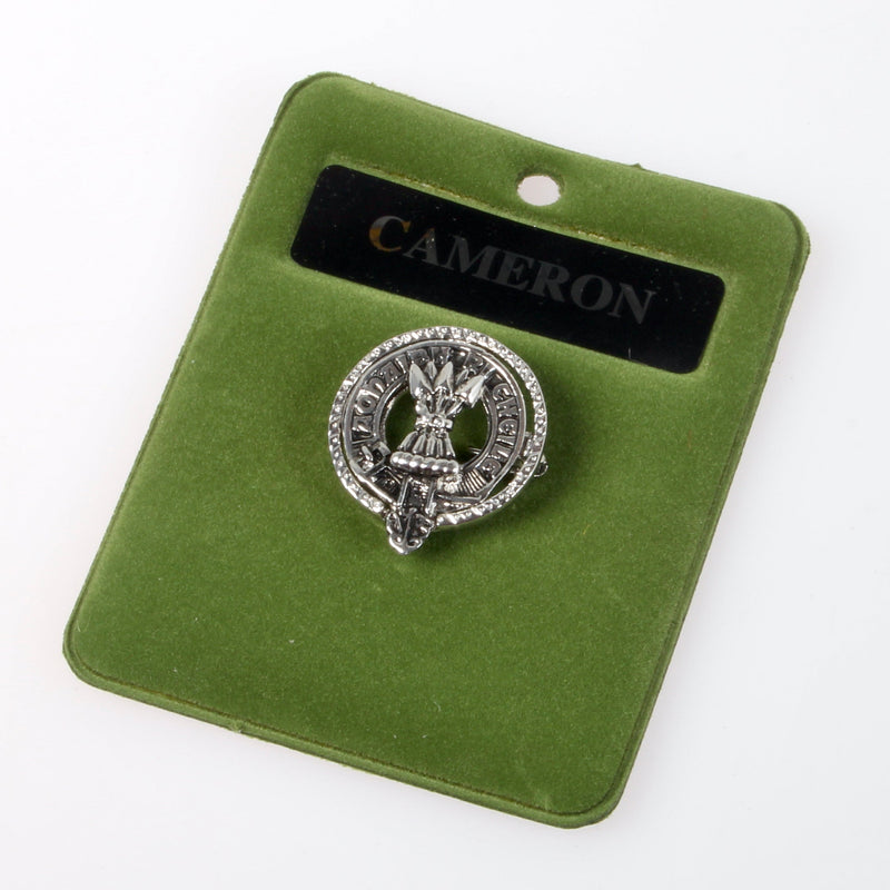 Cameron Clan Crest Small Pewter Pin Badge