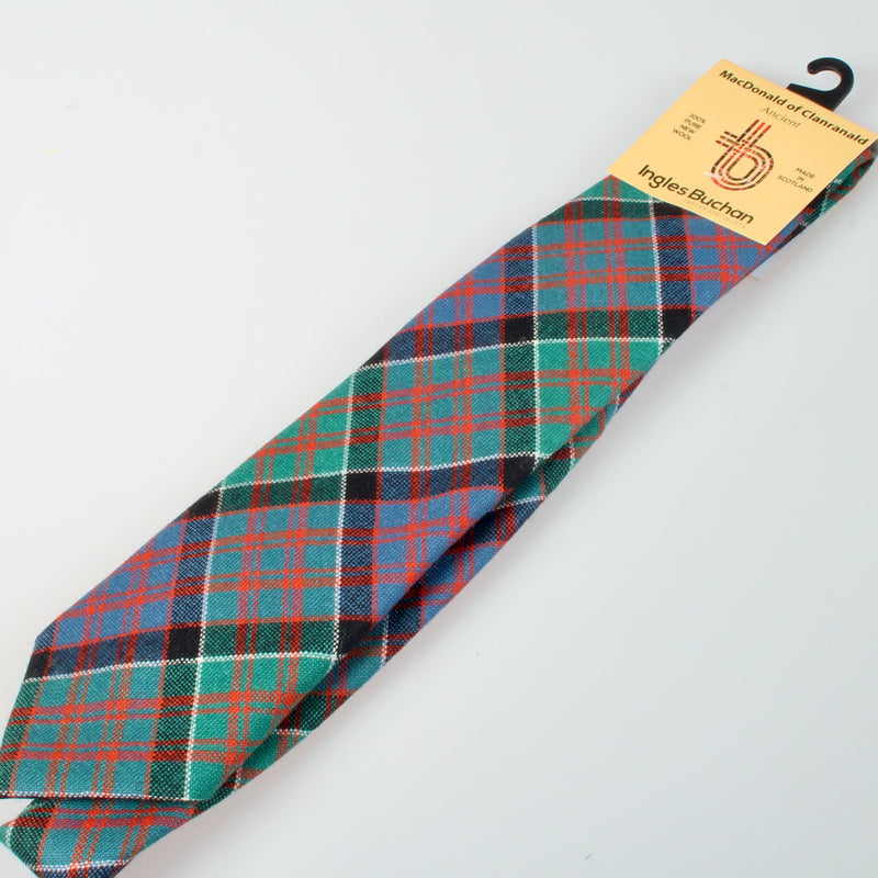 Pure Wool Tie in MacDonald of Clanranald Ancient Tartan
