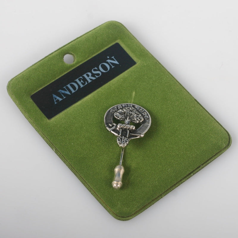 Anderson Clan Crest Pewter Tie Pin