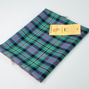 Rose Hunting Ancient Tartan Shawl displayed elegantly, showcasing its vibrant colors and soft texture, perfect for adding warmth and style.