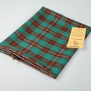 MacKinnon Hunting Ancient Tartan Shawl made from 100% pure new wool, lightweight and versatile design, fringed edges, perfect for warmth and as a stylish table cover.