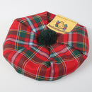 Child's Wool Tartan Tam in classic tartan pattern, crafted from 100% pure new wool, perfect for keeping kids warm and stylish.