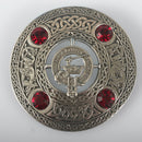 Lumsden Clan Crest Pewter Plaid Brooch