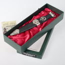 MacDonald Clan Crest Stone Top Thistle Design Sgian Dubh with intricate pewter Celtic designs and durable stainless steel blade.