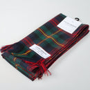 Luxury Sash in MacLennan Modern Tartan displayed elegantly, showcasing its vibrant colors and luxurious 10oz wool fabric. Perfect accessory for formal events and celebrating Scottish heritage.
