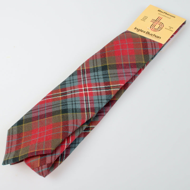Pure Wool Tie in MacPherson Weathered Tartan