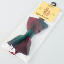 Lindsay Modern Tartan Bow Tie made from 100% pure new wool with an adjustable elastic strap, perfect for stylish gents at any event.