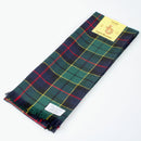 Scarf in Forsyth Modern Wool Tartan draped stylishly, showcasing its lightweight design and vibrant colors, ideal for fashion-forward individuals.