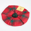 MacDonald of Sleat Modern Wool Tam in stylish tartan design, showcasing its lightweight wool material ideal for staying warm and fashionable.