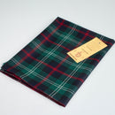 Sutherland Old Modern Tartan Wool Stole showcasing its luxurious 100% pure new wool fabric and stylish 6-inch fringe detail, perfect for adding elegance to any outfit.