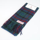 Lambswool Scarf in Campbell of Cawdor Modern Tartan displayed elegantly, showcasing its soft texture and vibrant colors.