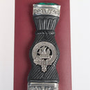 Elegant Wood Clan Crest Sgian Dubh - Stone Top displayed with multiple clan crest options, celebrating Scottish heritage and identity.