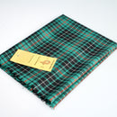 MacAulay Hunting Ancient Tartan Wool Shawl displayed beautifully, showcasing its soft and warm texture, perfect for any occasion.