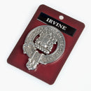 Irvine Clan Crest Badge in Pewter