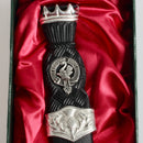 Lindsay Clan Crest Stone Top Thistle Design Sgian Dubh