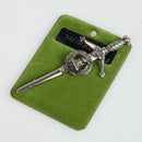 Clan Crest Pewter Kilt Pin with Morrison Crest