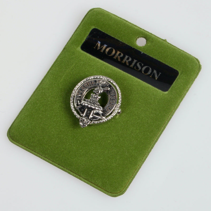 Morrison Clan Crest Small Pewter Pin Badge