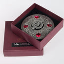 MacLennan Clan Crest Pewter Plaid Brooch