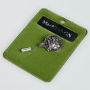 MacKinnon Clan Crest Pewter Tie Pin with antique palladium finish showcasing a unique heritage accessory, perfect for formal or casual outfits.