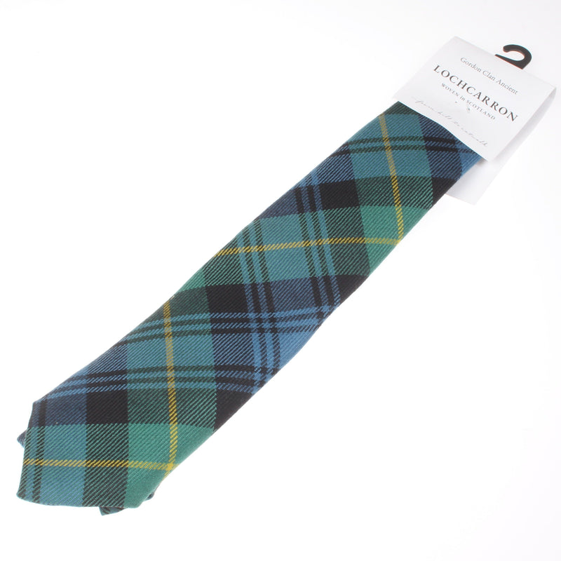 Luxury Pure Wool Tie in Gordon Ancient Tartan
