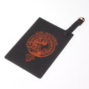 MacThomas Clan Crest Engraved PU Leather Luggage Tag showcasing elegant design and high-quality PU leather, perfect for travel enthusiasts expressing their clan pride.
