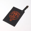 Stylish MacAlpine Clan Crest Engraved PU Leather Luggage Tag showcasing personalized travel flair