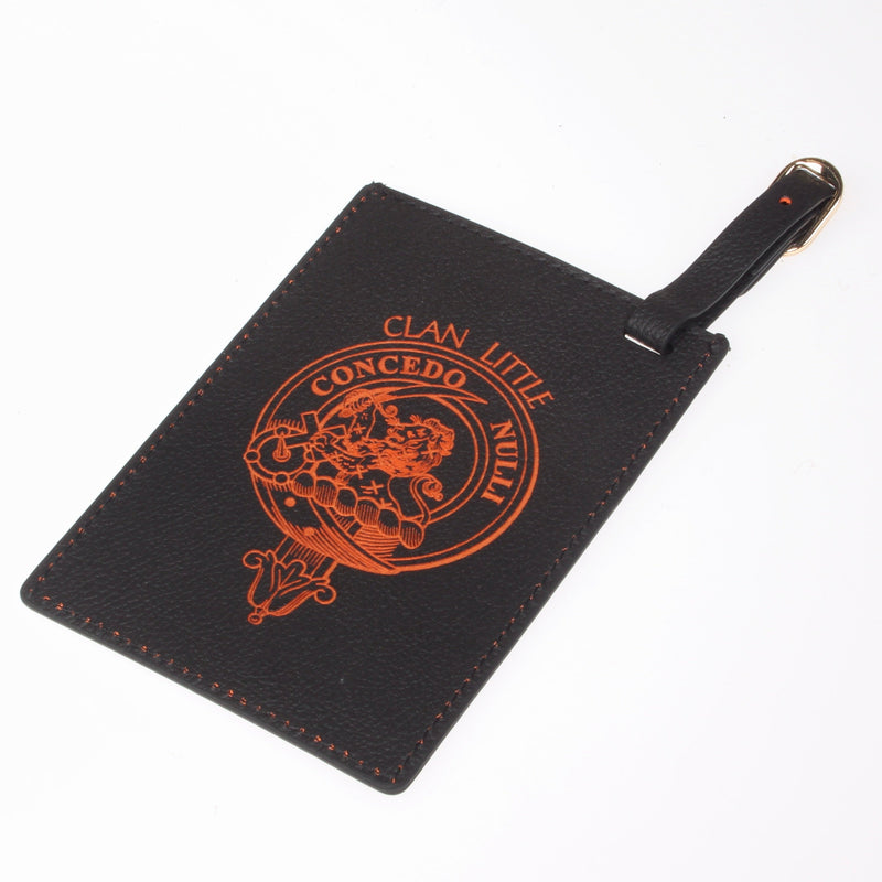 Little Clan Crest Engraved PU Leather Luggage Tag