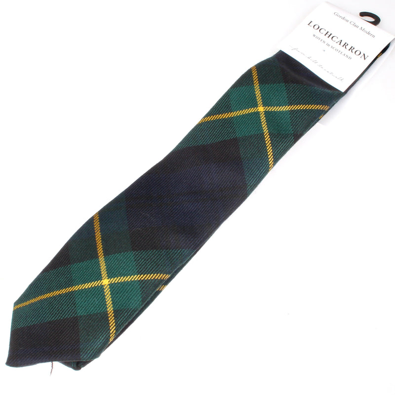 Luxury Pure Wool Tie in Gordon Modern Tartan