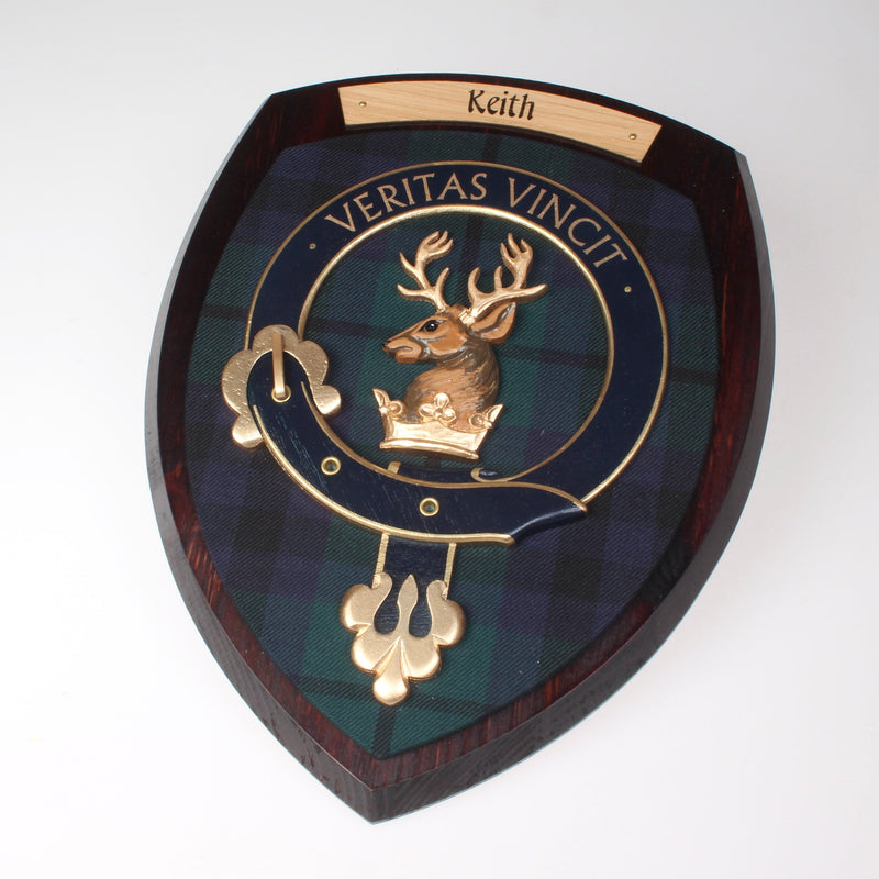 Keith Clan Crest Wall Plaque Choose your size.